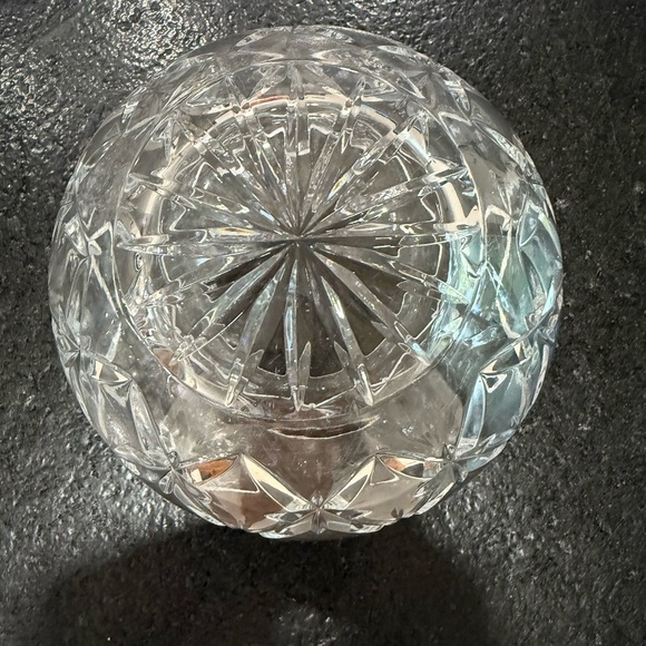 Stunning Vintage Full Lead Crystal Rose Vase ~ Crystal Bowl - Picture 6 of 13